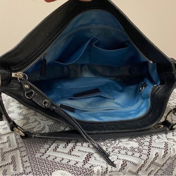 Coach Classic Black Canvas/Leather Signature C Print Shoulder Bag - Picture 9 of 9